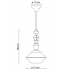 LARIAT CERAMICZNA LAMPA WISZĄCA     C2510 VPE   FERROLUCE